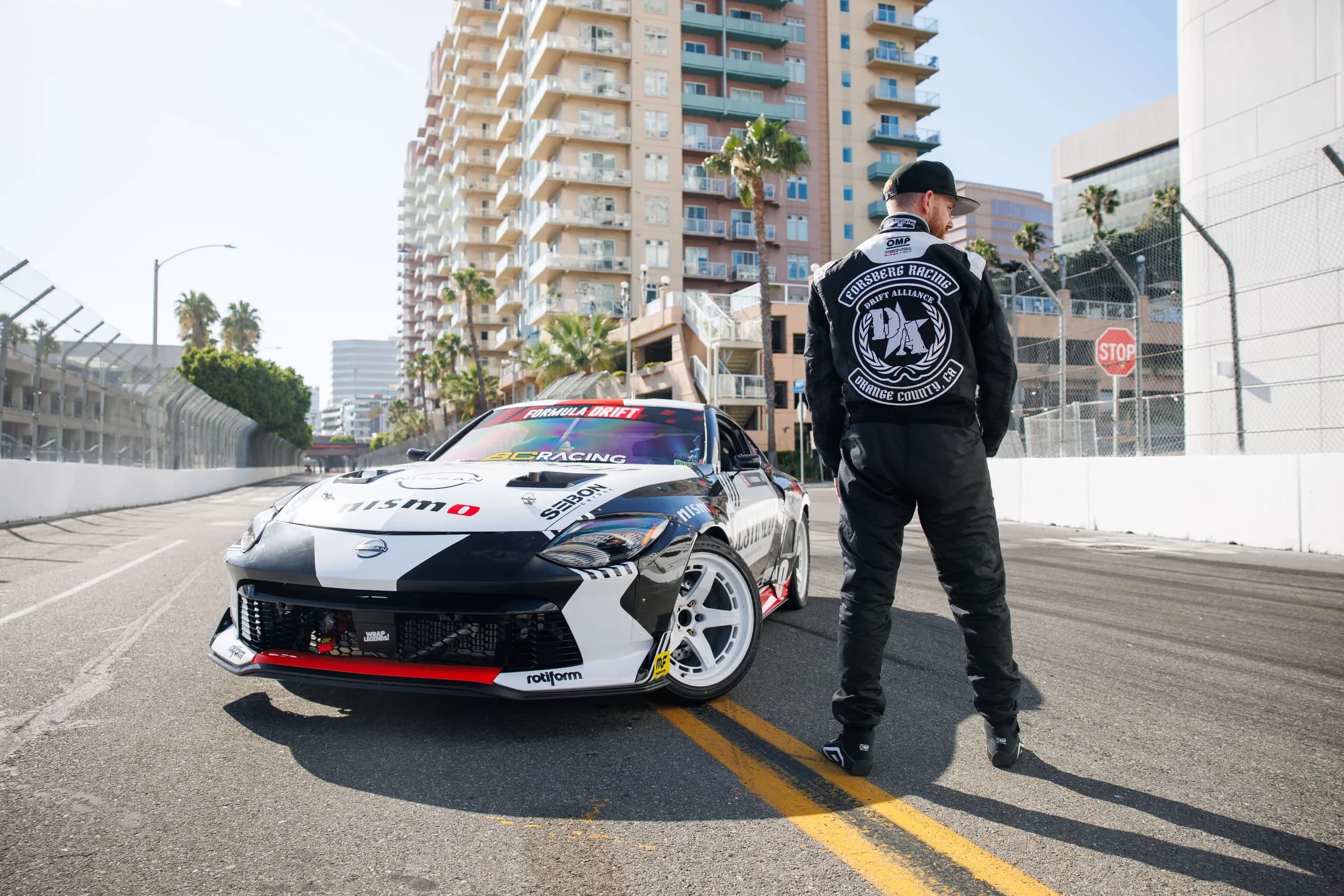 Drift Alliance jacket from behind