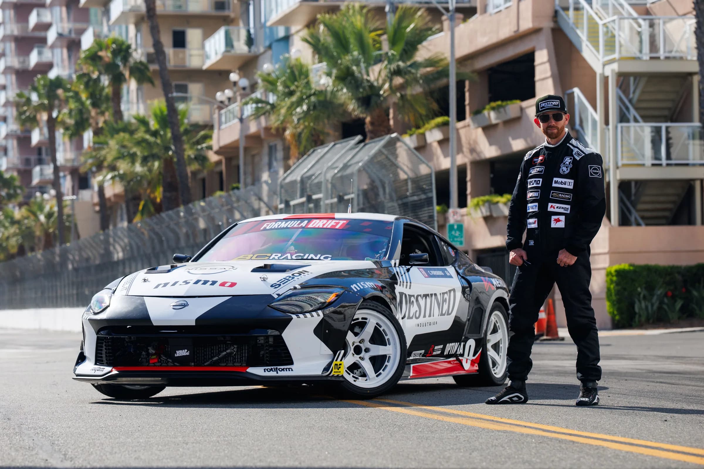 Driver standing by the Destined Z